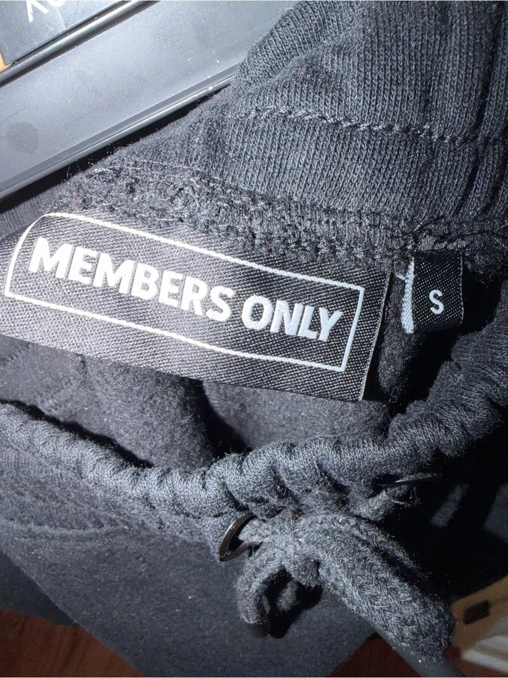 NWT Members Only Men’s Fleece Shorts, Sz Sm, Black, Pockets, Teddy Academ